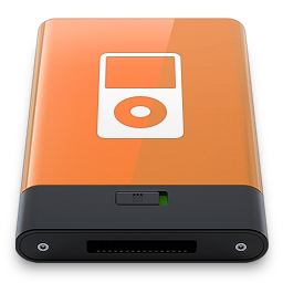 Orange iPod W Icon 256x256 png